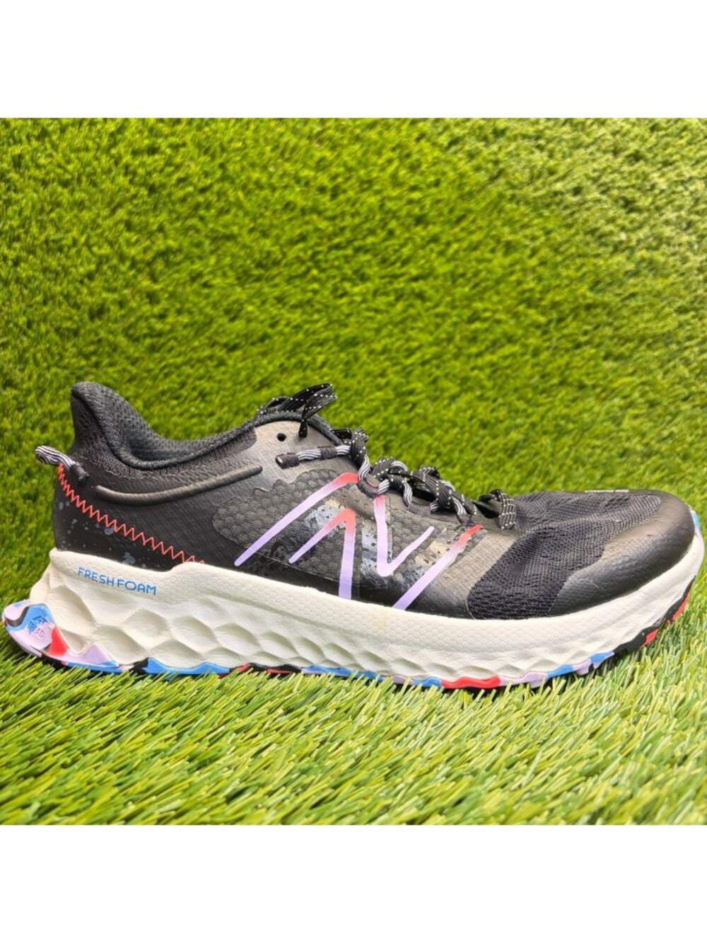 New Balance Fresh Foam Garoé Womens Size 10 Black Purple Running Shoes Sneakers